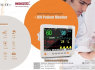 Patient Monitor MD - 12M measuring - SpO2, PR, NIBP, temperature, RESP and ECG